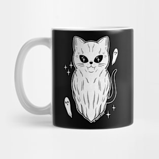 Vintage halloween Kitty ghost Mug